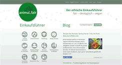 Desktop Screenshot of animalfair.at
