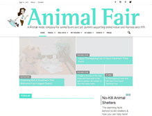 Tablet Screenshot of animalfair.com